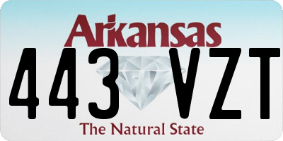 AR license plate 443VZT