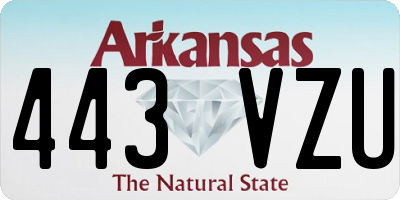 AR license plate 443VZU