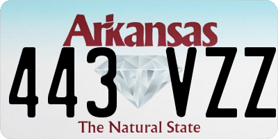 AR license plate 443VZZ