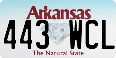 AR license plate 443WCL