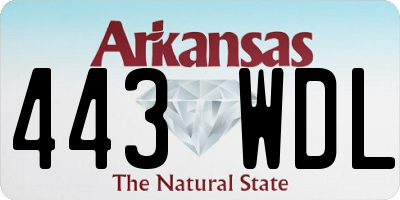 AR license plate 443WDL
