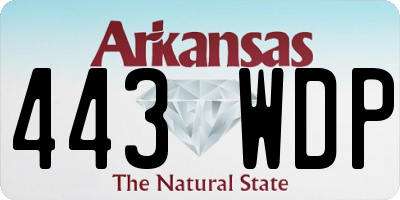 AR license plate 443WDP