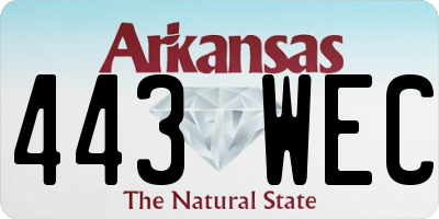 AR license plate 443WEC