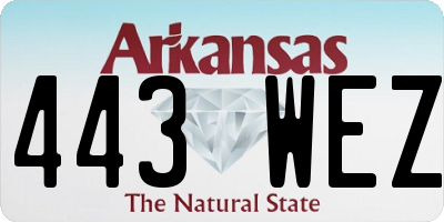 AR license plate 443WEZ