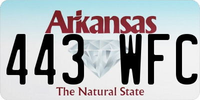 AR license plate 443WFC