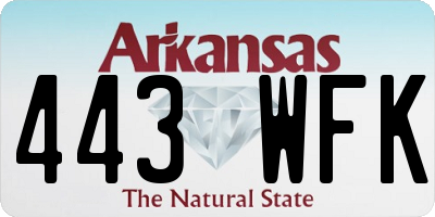 AR license plate 443WFK
