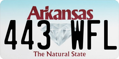 AR license plate 443WFL