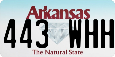 AR license plate 443WHH