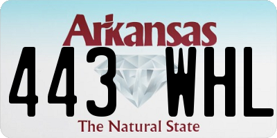 AR license plate 443WHL