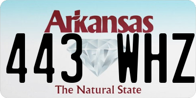AR license plate 443WHZ