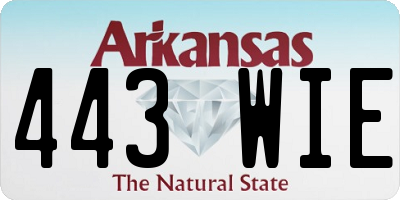 AR license plate 443WIE