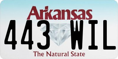 AR license plate 443WIL