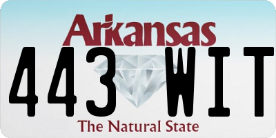 AR license plate 443WIT