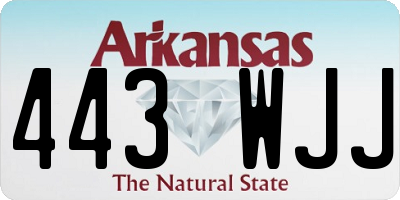 AR license plate 443WJJ