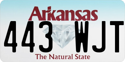 AR license plate 443WJT