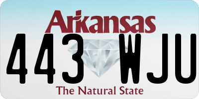AR license plate 443WJU