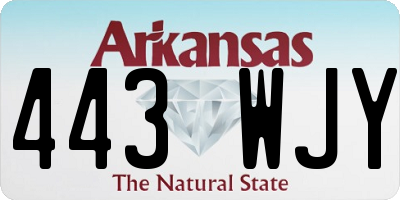 AR license plate 443WJY