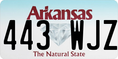 AR license plate 443WJZ