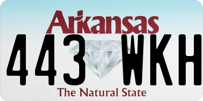AR license plate 443WKH