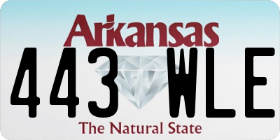 AR license plate 443WLE