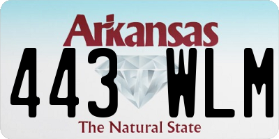 AR license plate 443WLM