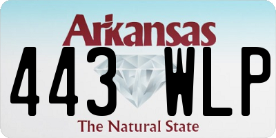 AR license plate 443WLP