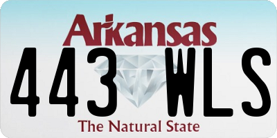AR license plate 443WLS