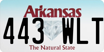 AR license plate 443WLT