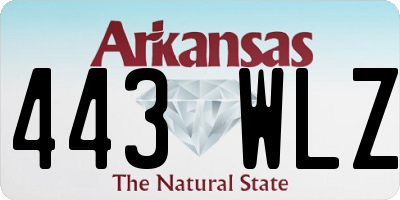 AR license plate 443WLZ