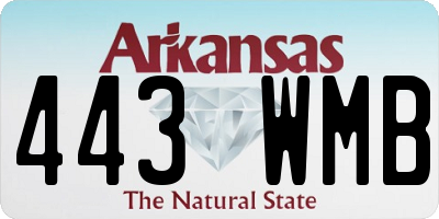 AR license plate 443WMB