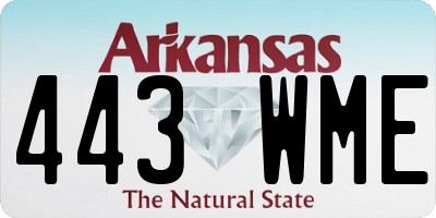 AR license plate 443WME