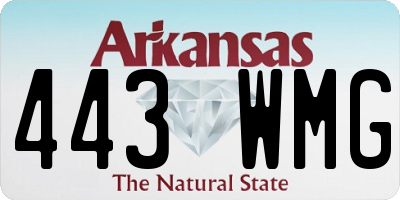 AR license plate 443WMG