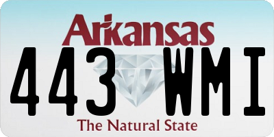 AR license plate 443WMI