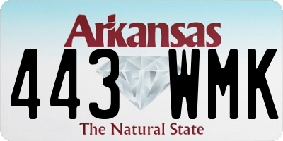 AR license plate 443WMK