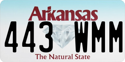 AR license plate 443WMM