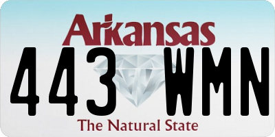 AR license plate 443WMN