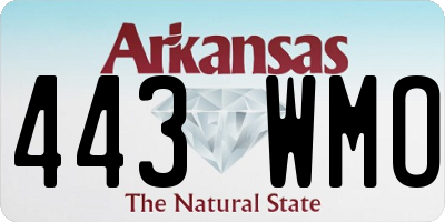 AR license plate 443WMO