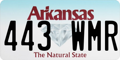 AR license plate 443WMR
