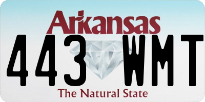 AR license plate 443WMT
