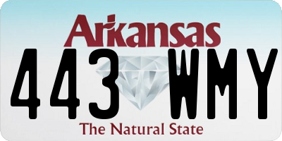 AR license plate 443WMY