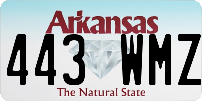 AR license plate 443WMZ