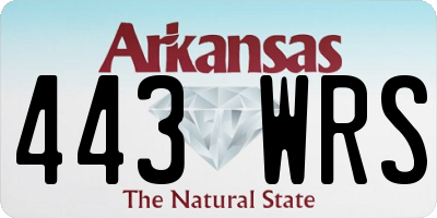 AR license plate 443WRS