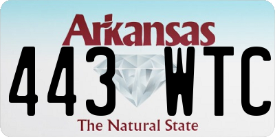 AR license plate 443WTC