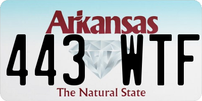 AR license plate 443WTF