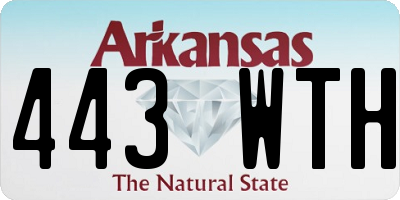 AR license plate 443WTH