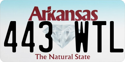 AR license plate 443WTL