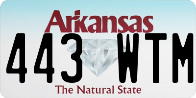 AR license plate 443WTM