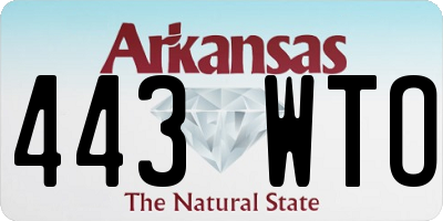 AR license plate 443WTO