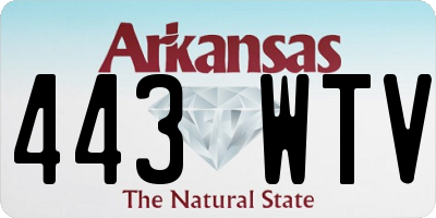 AR license plate 443WTV