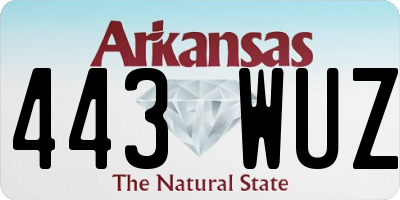 AR license plate 443WUZ